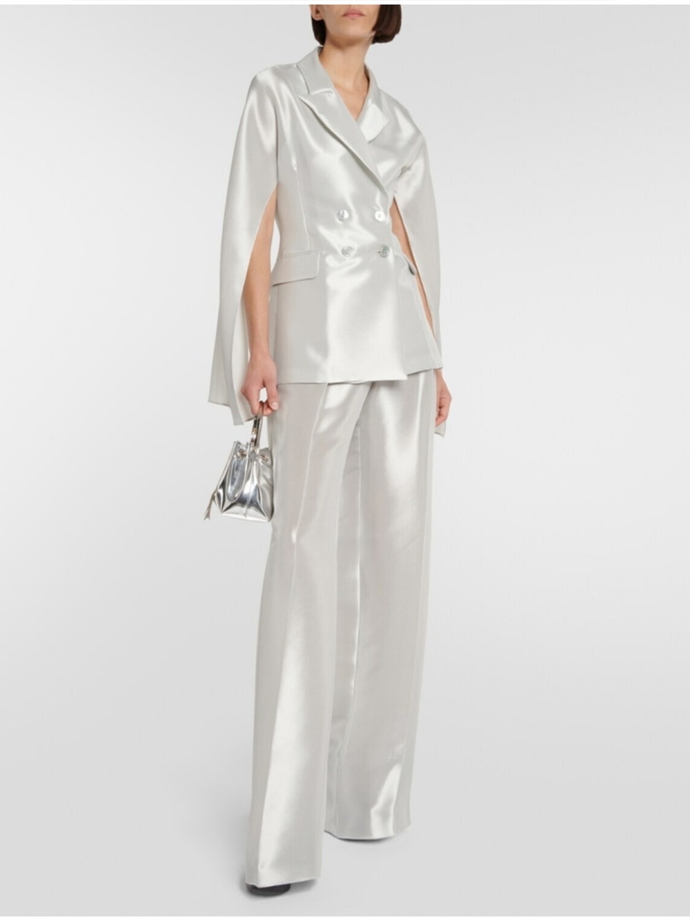 MaxMara Satin Cape Blazer